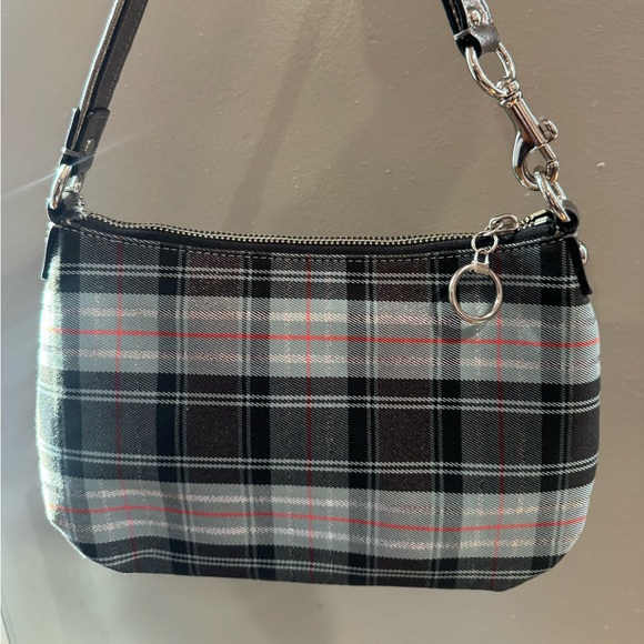 HTF LIMITED EDITION COACH POPPY Tartan Plaid Groovy Swing shoulder bag - Picture 2 of 8